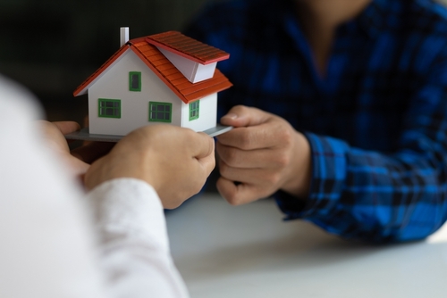 Real estate inheritance concept and contract agreement.